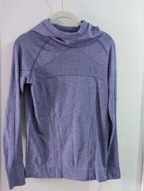 Lululemon Ivivva Heathered Lavender Cowl Neck Sweater Size 14